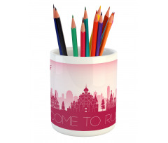 Touristic City Hallmarks Pencil Pen Holder