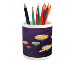 Planets Planetary Orbits Pencil Pen Holder