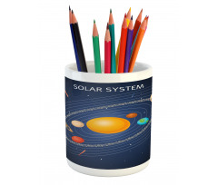 Celestial Cartoon Scheme Pencil Pen Holder