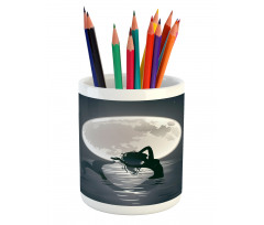 Mermaids at Night Pencil Pen Holder