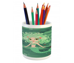 Starfish Sea Cartoon Pencil Pen Holder