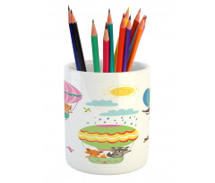 Animals Fly Nursery Pencil Pen Holder