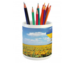 Sunflower Fields Pencil Pen Holder