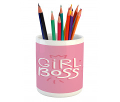 Feminine Pinkish Concept Pencil Pen Holder