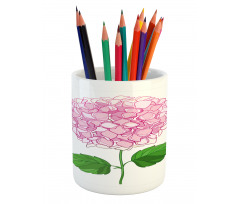 Hand Drawn Pink Petals Pencil Pen Holder