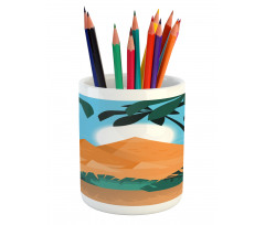 Desert and Pyramids Pencil Pen Holder