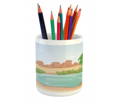 Scenic Eastern Sahara Vibes Pencil Pen Holder