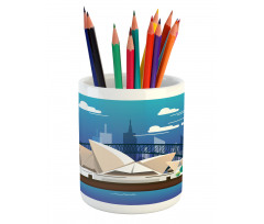 Sidney Opera House Bridge Pencil Pen Holder