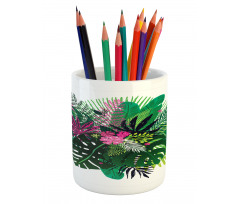 Exotic Bouquet Pencil Pen Holder