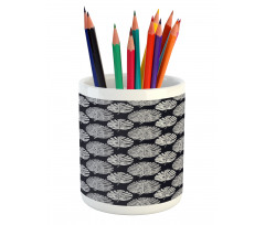 Modernistic Leaves Art Pencil Pen Holder