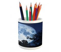 Moon Beaming in the Woods Pencil Pen Holder