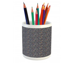 Line Art Butterfly Spots Pencil Pen Holder