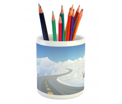 Road into the Mountains Pencil Pen Holder