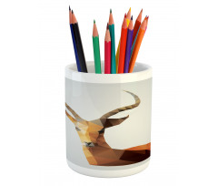 Low Poly Animal Portrait Pencil Pen Holder