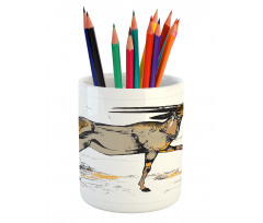 Animal Sketch Art Pencil Pen Holder