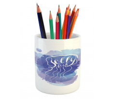 Abstract Paint Splash Pencil Pen Holder