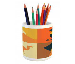 Camel Pyramids Pencil Pen Holder