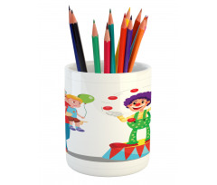 Father and Son Having Fun Pencil Pen Holder