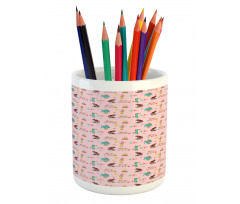 Happy Birthday Animals Fun Pencil Pen Holder