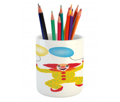 Happy Circus Entertainer Man Pencil Pen Holder