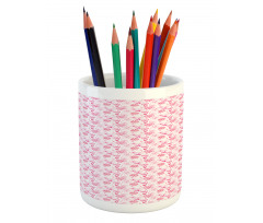 Hearts Dandelions Pencil Pen Holder