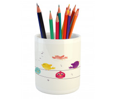 Singing Cartoon Pencil Pen Holder