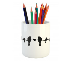 Big Little Avian Art Pencil Pen Holder