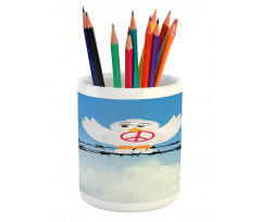 Cartoon Animal Peace Pencil Pen Holder