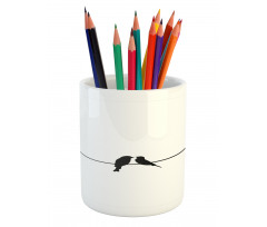 Simple Love Themed Pencil Pen Holder