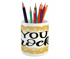 Scribble Circle Dots Art Pencil Pen Holder