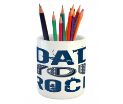 Big Grunge Lettering Pencil Pen Holder