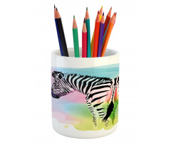 Striped Safari Animal Pencil Pen Holder