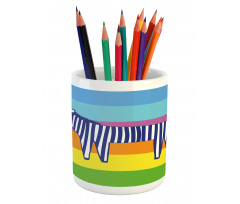 Doodle Animal Stripes Pencil Pen Holder