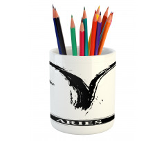 Aries Astrology Sign Pencil Pen Holder