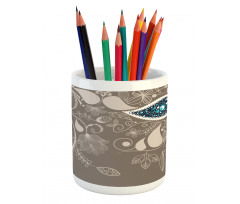 Orienta Swirled Branch Pencil Pen Holder