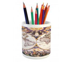 Sun Sky Birds Clouds Pencil Pen Holder