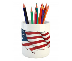 United States Flag Pencil Pen Holder