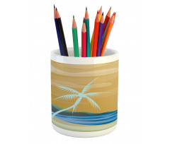 Sandy Exotic Beach Pencil Pen Holder