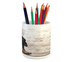 Rodeo Cowboy Grunge Hat Pencil Pen Holder