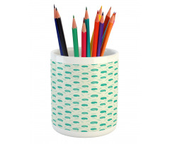 Seashore Crustacean Leaves Pencil Pen Holder