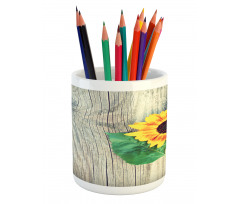 Wood Board Bouquet Pencil Pen Holder