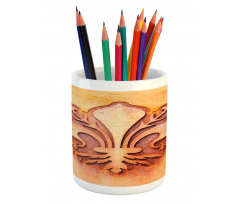 Floral Royal France Pencil Pen Holder