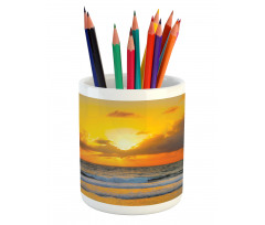 Sunset Beach in Brazil City Pencil Pen Holder