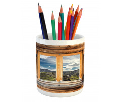 Mountains and Valleys Pencil Pen Holder