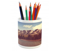 Canada River and Trees Pencil Pen Holder