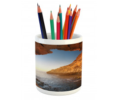 Sunset Pacific Paradise Pencil Pen Holder