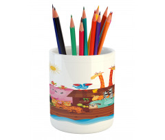 Sunny Day in the Ark Pencil Pen Holder