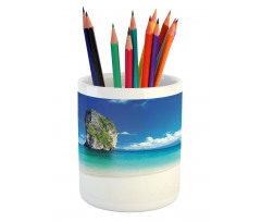 Exotic Coastline Pencil Pen Holder