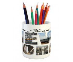 New York Collage Pencil Pen Holder