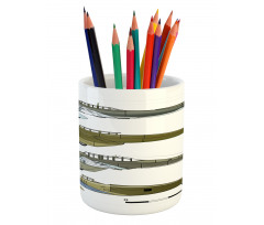 Old Dive Planes Jets Pencil Pen Holder